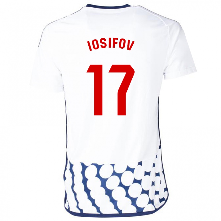 Niño Camiseta Nikita Iosifov #17 Blanco 2ª Equipación 2023/24 La Camisa Perú