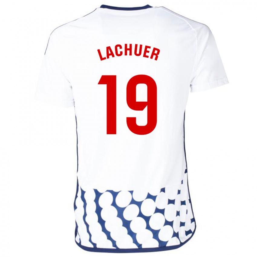 Niño Camiseta Mathis Lachuer #19 Blanco 2ª Equipación 2023/24 La Camisa Perú