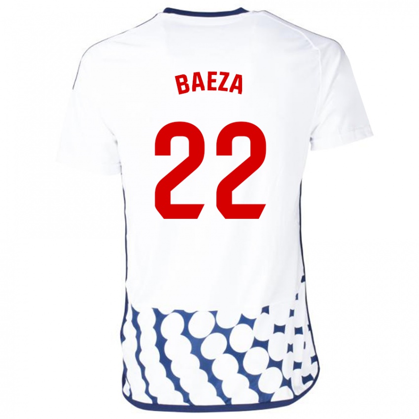 Niño Camiseta Miguel Baeza #22 Blanco 2ª Equipación 2023/24 La Camisa Perú