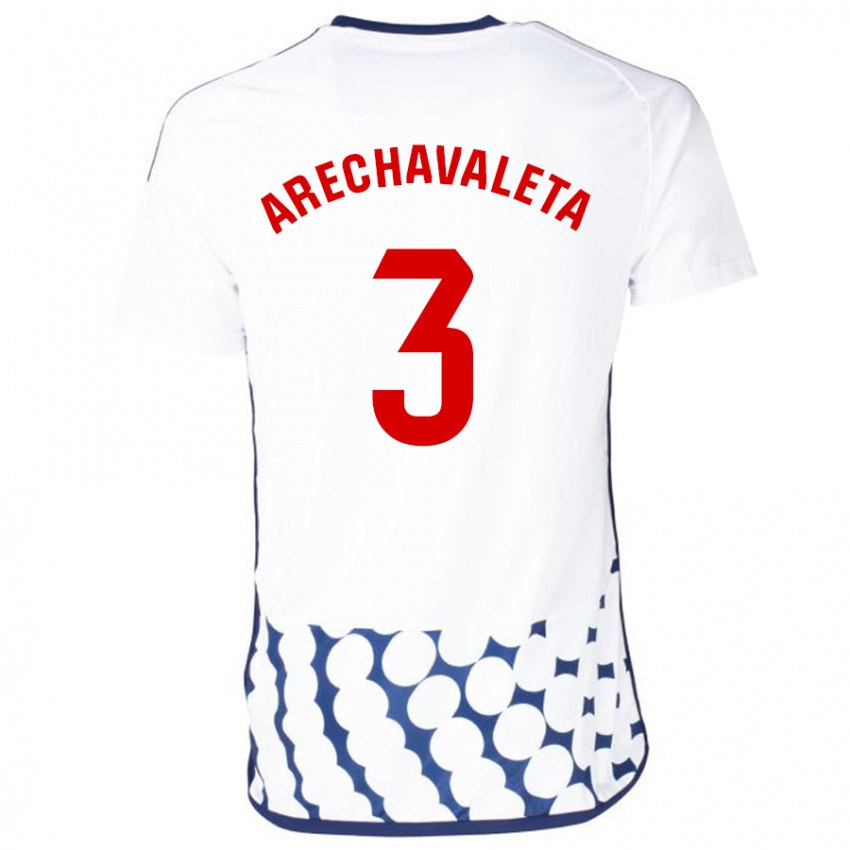 Niño Camiseta Jorge Arechavaleta #3 Blanco 2ª Equipación 2023/24 La Camisa Perú