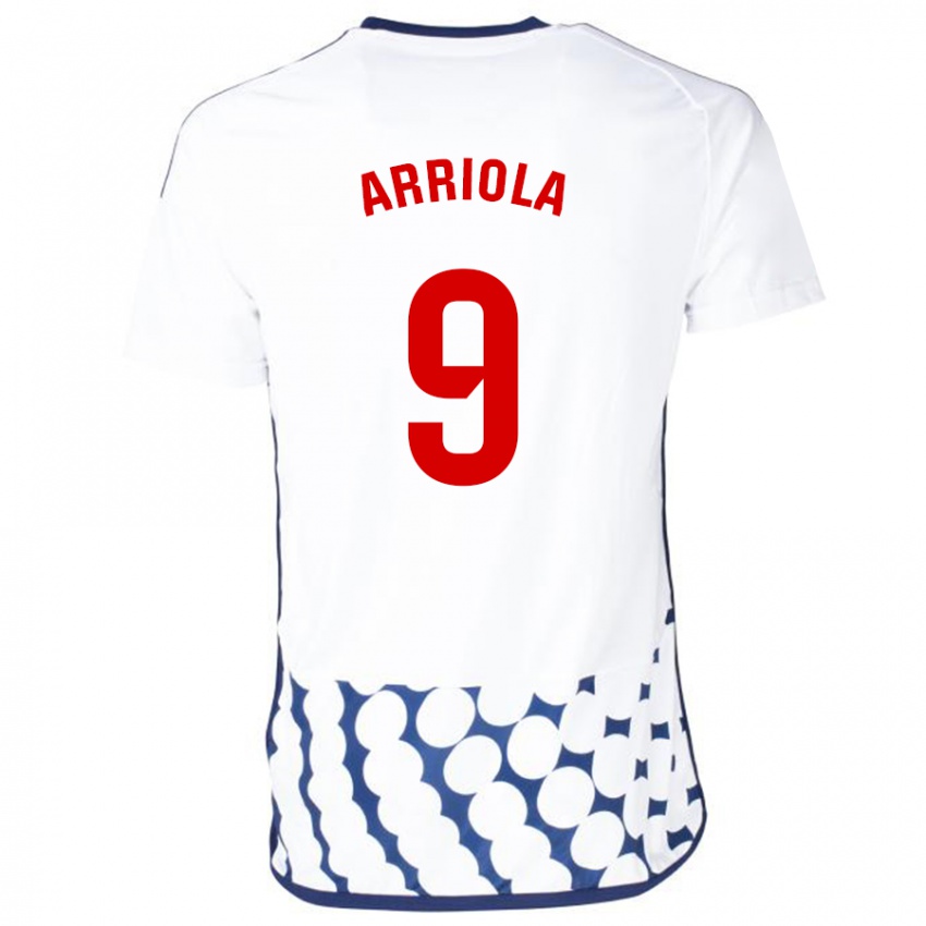 Niño Camiseta Marcos Arriola #9 Blanco 2ª Equipación 2023/24 La Camisa Perú