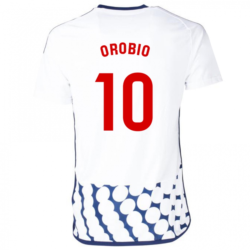 Niño Camiseta Ekhiotz Orobio #10 Blanco 2ª Equipación 2023/24 La Camisa Perú