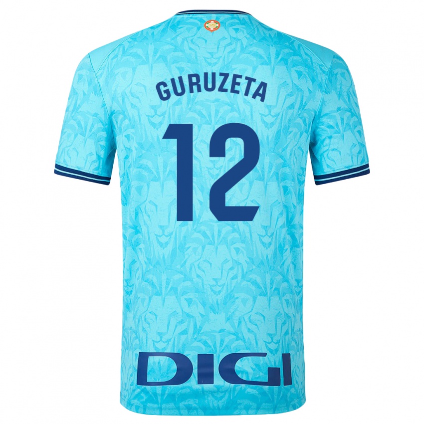 Niño Camiseta Gorka Guruzeta #12 Cielo Azul 2ª Equipación 2023/24 La Camisa Perú