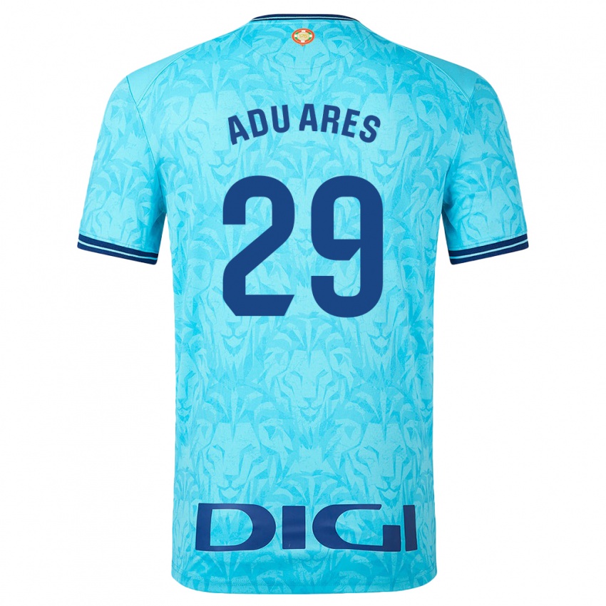 Niño Camiseta Adu Ares #29 Cielo Azul 2ª Equipación 2023/24 La Camisa Perú