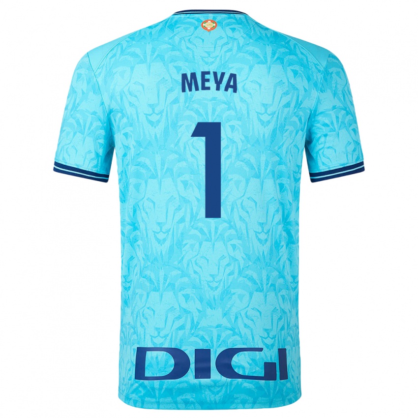 Niño Camiseta Aina Meya Bellot #1 Cielo Azul 2ª Equipación 2023/24 La Camisa Perú