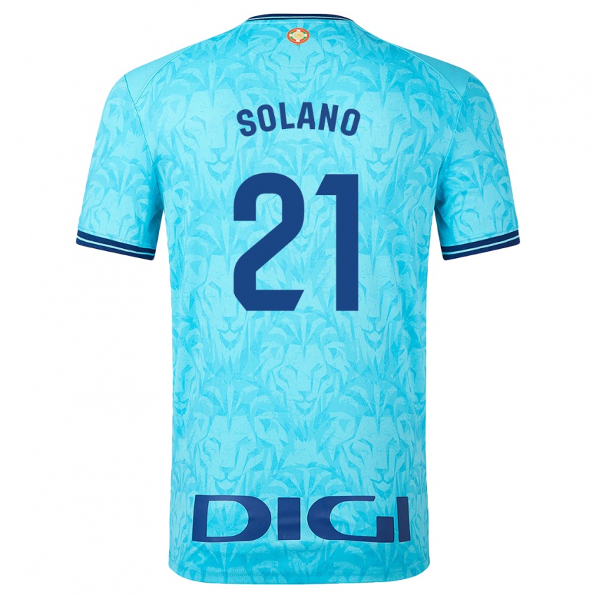 Niño Camiseta Bibiane Schulze-Solano #21 Cielo Azul 2ª Equipación 2023/24 La Camisa Perú