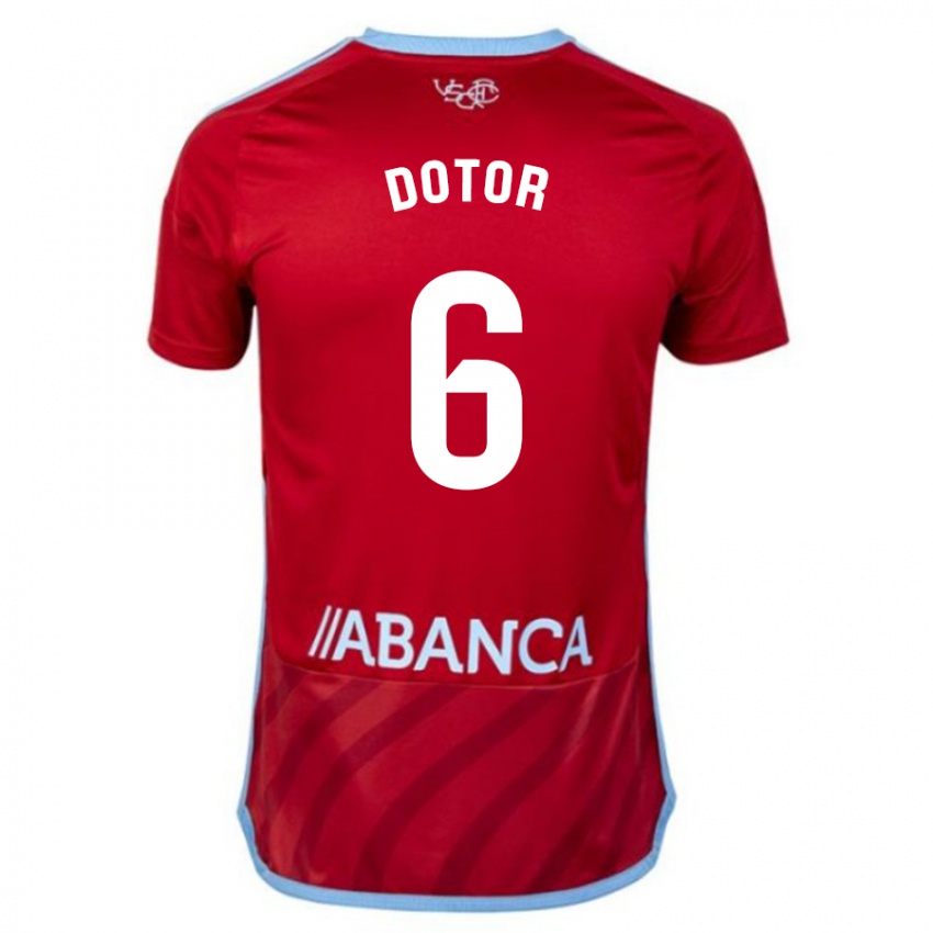 Niño Camiseta Carlos Dotor #6 Rojo 2ª Equipación 2023/24 La Camisa Perú