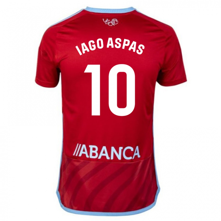 Niño Camiseta Iago Aspas #10 Rojo 2ª Equipación 2023/24 La Camisa Perú