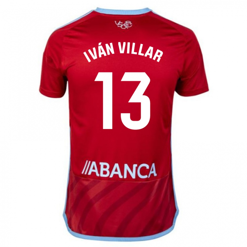 Niño Camiseta Iván Villar #13 Rojo 2ª Equipación 2023/24 La Camisa Perú