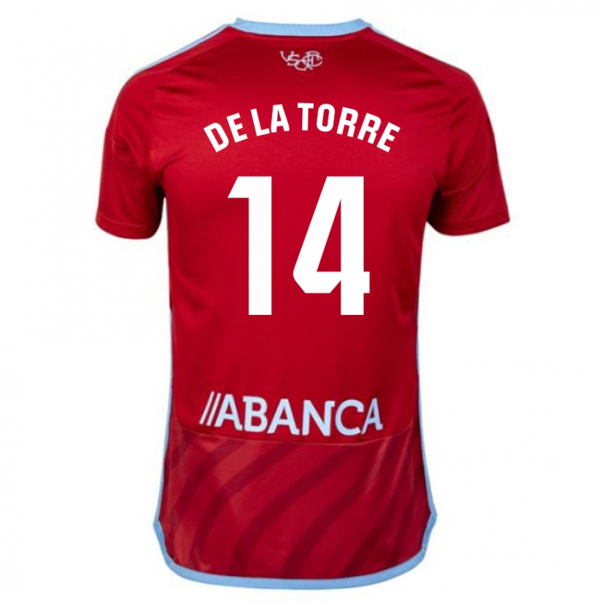 Niño Camiseta Luca De La Torre #14 Rojo 2ª Equipación 2023/24 La Camisa Perú