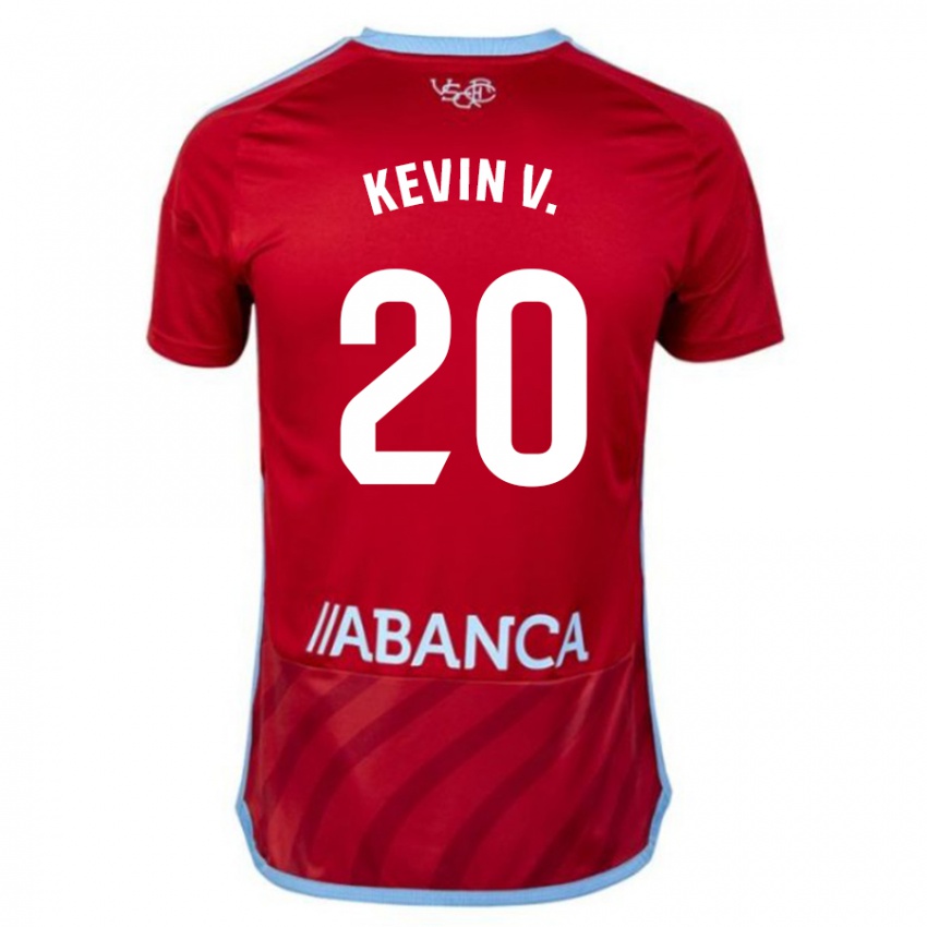 Niño Camiseta Kevin Vázquez #20 Rojo 2ª Equipación 2023/24 La Camisa Perú