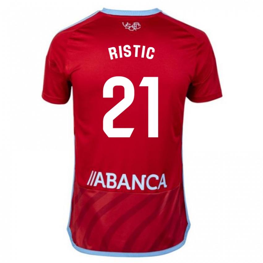 Niño Camiseta Mihailo Ristic #21 Rojo 2ª Equipación 2023/24 La Camisa Perú