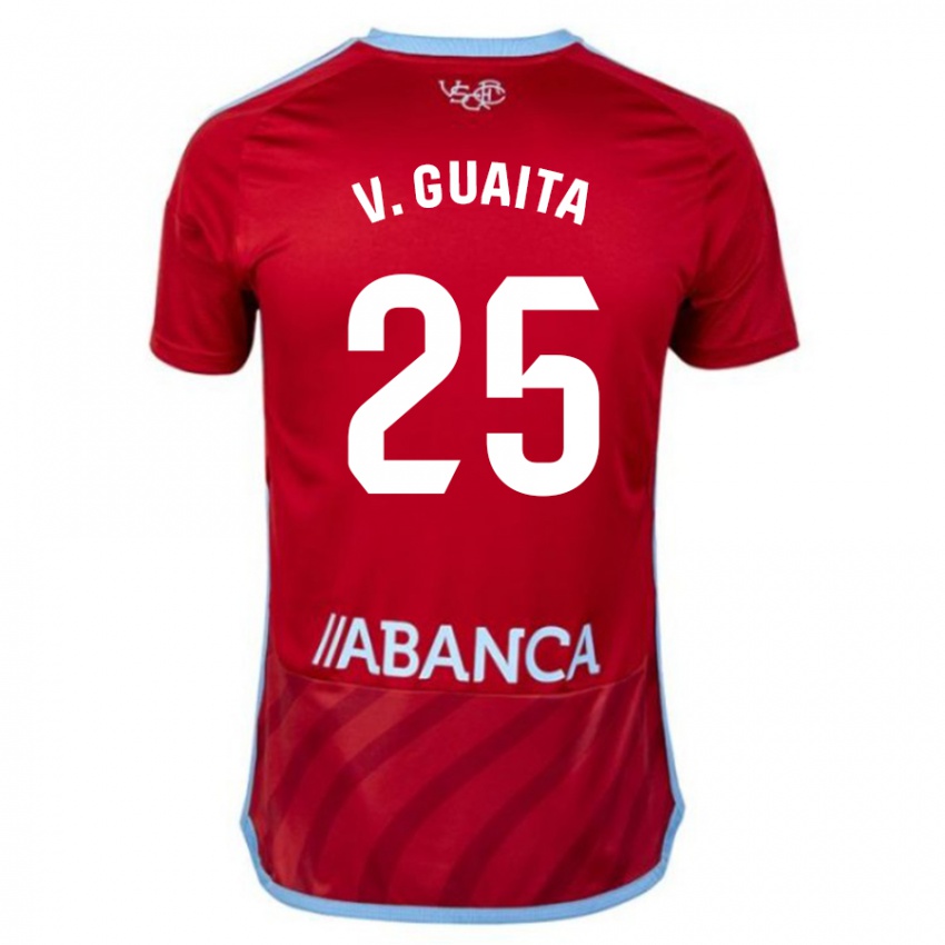 Niño Camiseta Vicente Guaita #25 Rojo 2ª Equipación 2023/24 La Camisa Perú