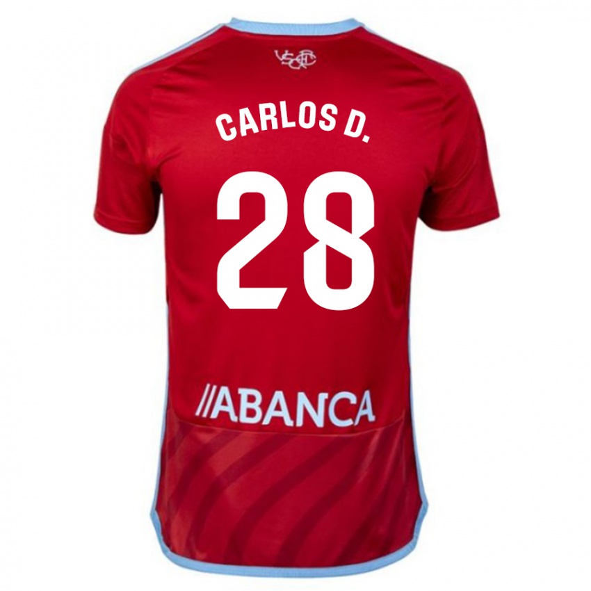 Niño Camiseta Carlos Domínguez #28 Rojo 2ª Equipación 2023/24 La Camisa Perú