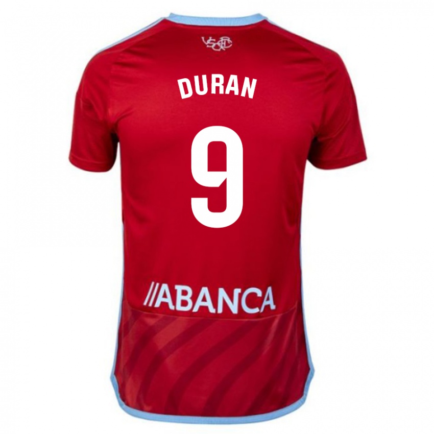 Niño Camiseta Pablo Durán #9 Rojo 2ª Equipación 2023/24 La Camisa Perú