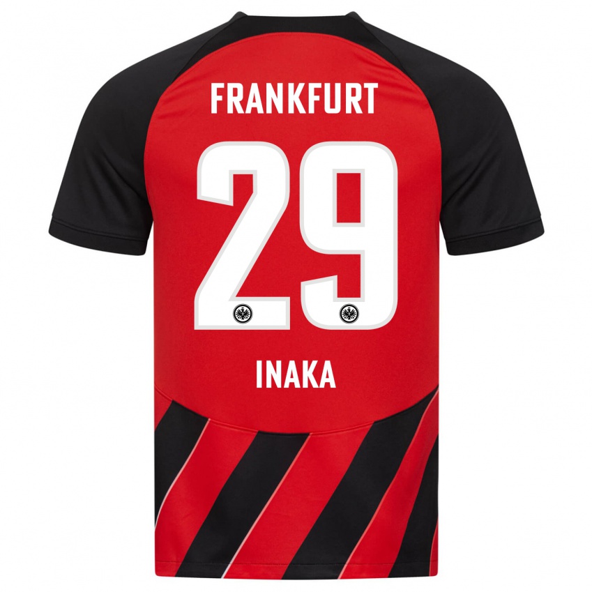 Hombre Camiseta Arthur Inaka #29 Negro Rojo 1ª Equipación 2023/24 La Camisa Perú