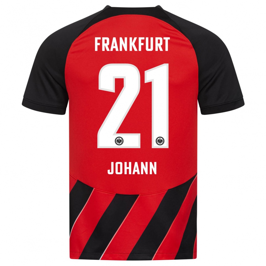 Hombre Camiseta Hannah Johann #21 Negro Rojo 1ª Equipación 2023/24 La Camisa Perú