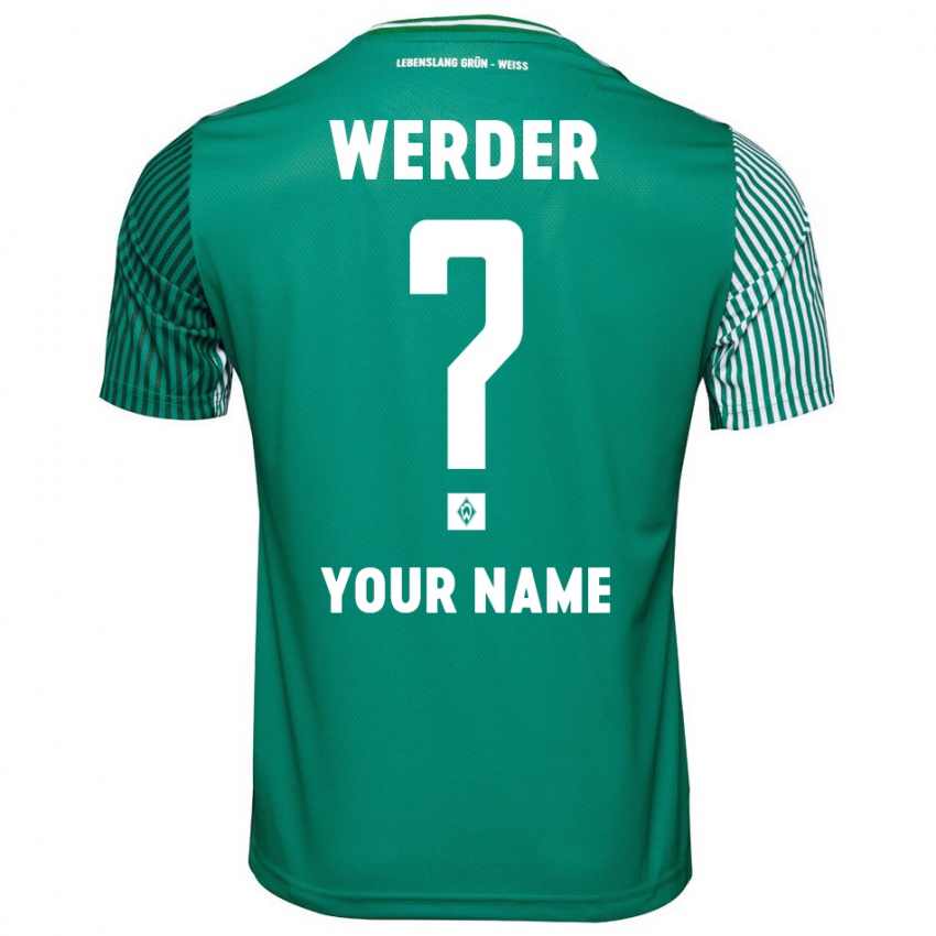 Hombre Camiseta Su Nombre #0 Verde 1ª Equipación 2023/24 La Camisa Perú
