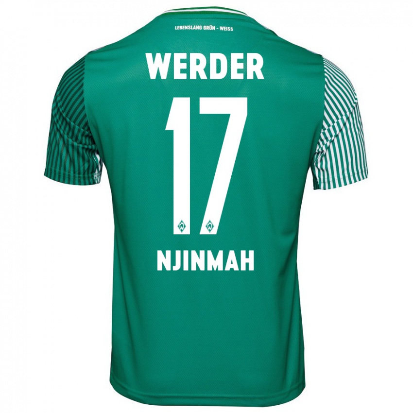 Hombre Camiseta Justin Njinmah #17 Verde 1ª Equipación 2023/24 La Camisa Perú