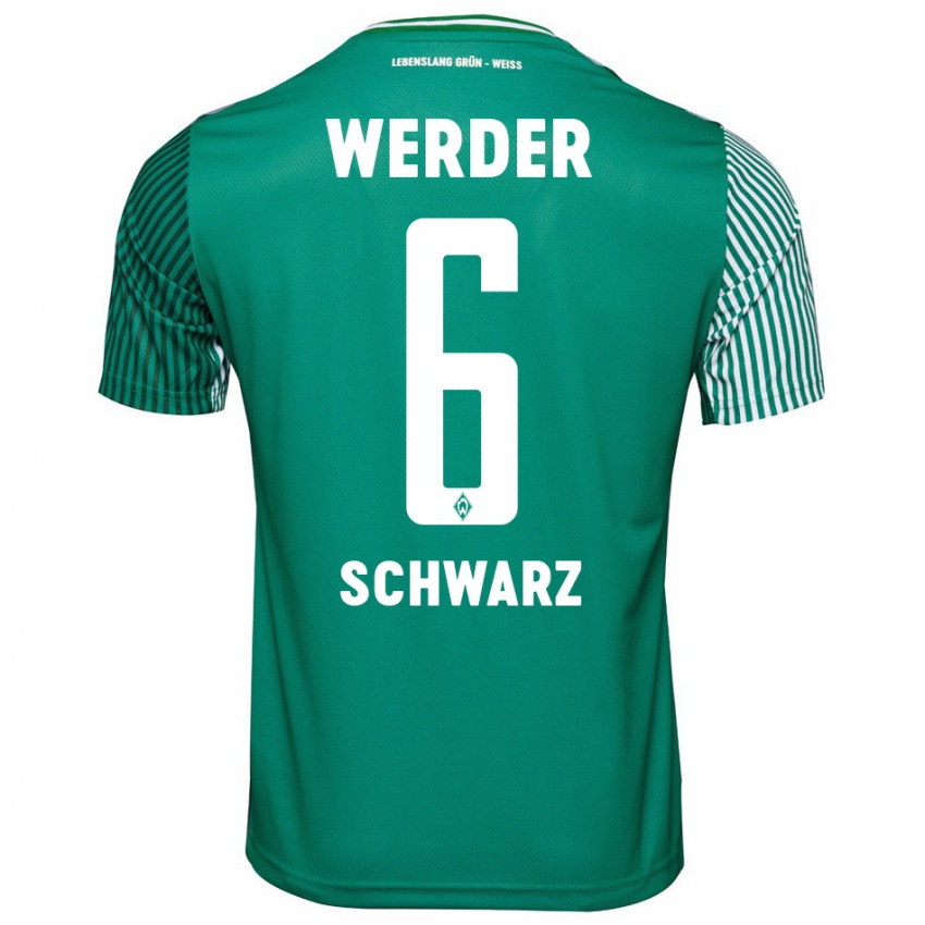 Hombre Camiseta Ricardo-Felipe Schwarz #6 Verde 1ª Equipación 2023/24 La Camisa Perú