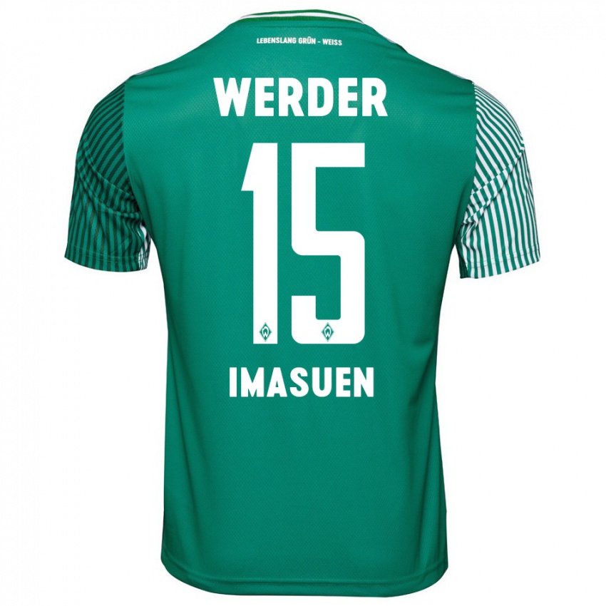 Hombre Camiseta Joel Imasuen #15 Verde 1ª Equipación 2023/24 La Camisa Perú