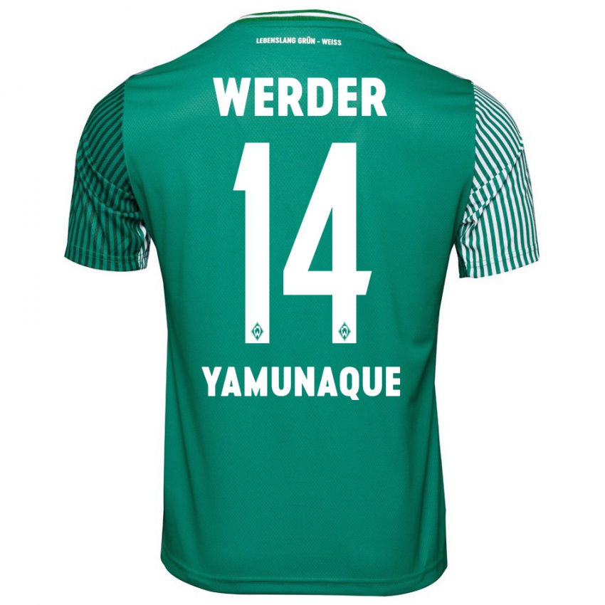 Hombre Camiseta Rafael Pascual Ramirez Yamunaque #14 Verde 1ª Equipación 2023/24 La Camisa Perú