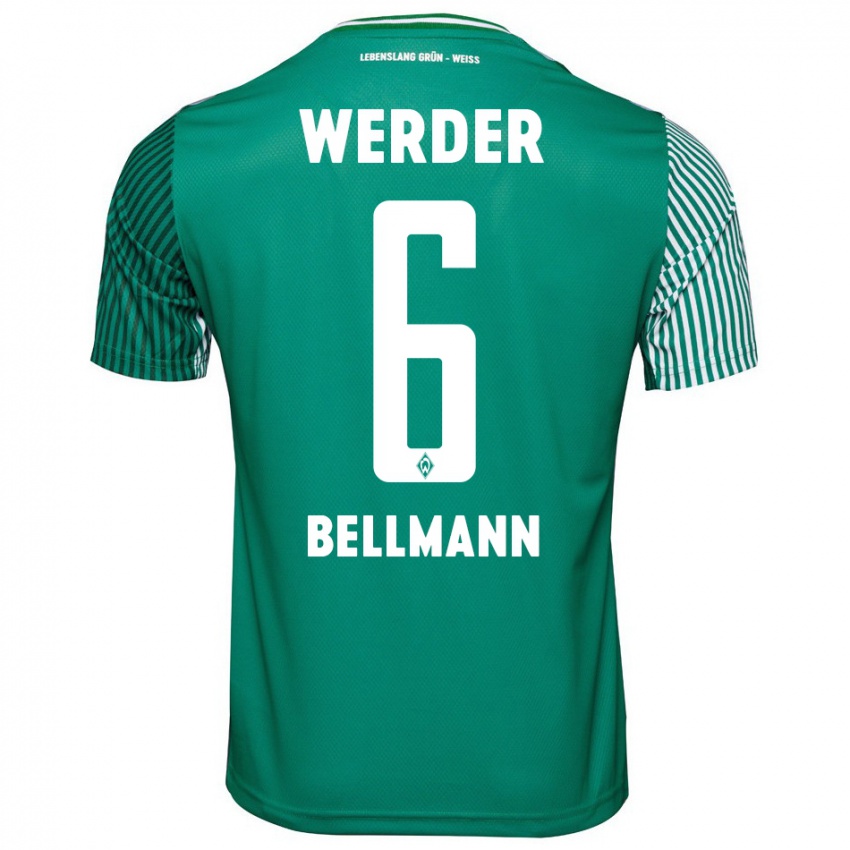 Hombre Camiseta Paul Bellmann #6 Verde 1ª Equipación 2023/24 La Camisa Perú