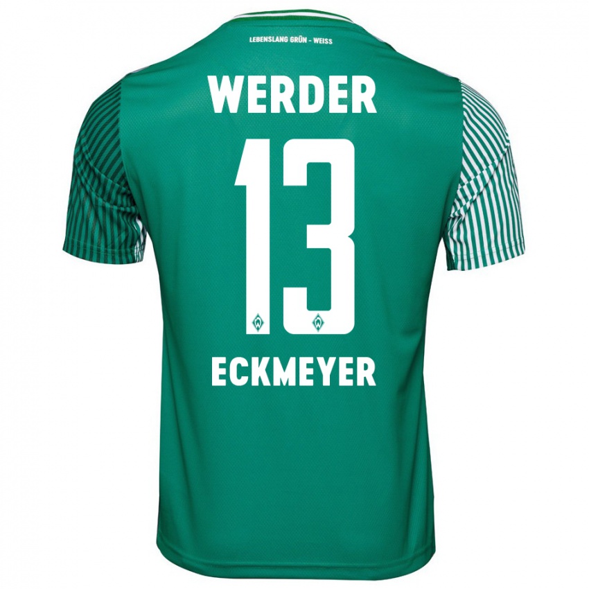 Hombre Camiseta Tjark Eckmeyer #13 Verde 1ª Equipación 2023/24 La Camisa Perú