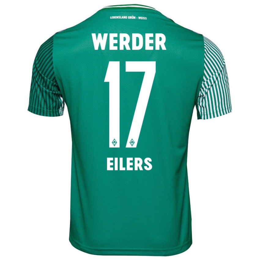 Hombre Camiseta Jonas Eilers #17 Verde 1ª Equipación 2023/24 La Camisa Perú