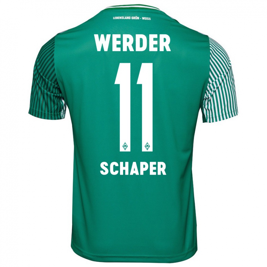 Hombre Camiseta Wilken Schaper #11 Verde 1ª Equipación 2023/24 La Camisa Perú