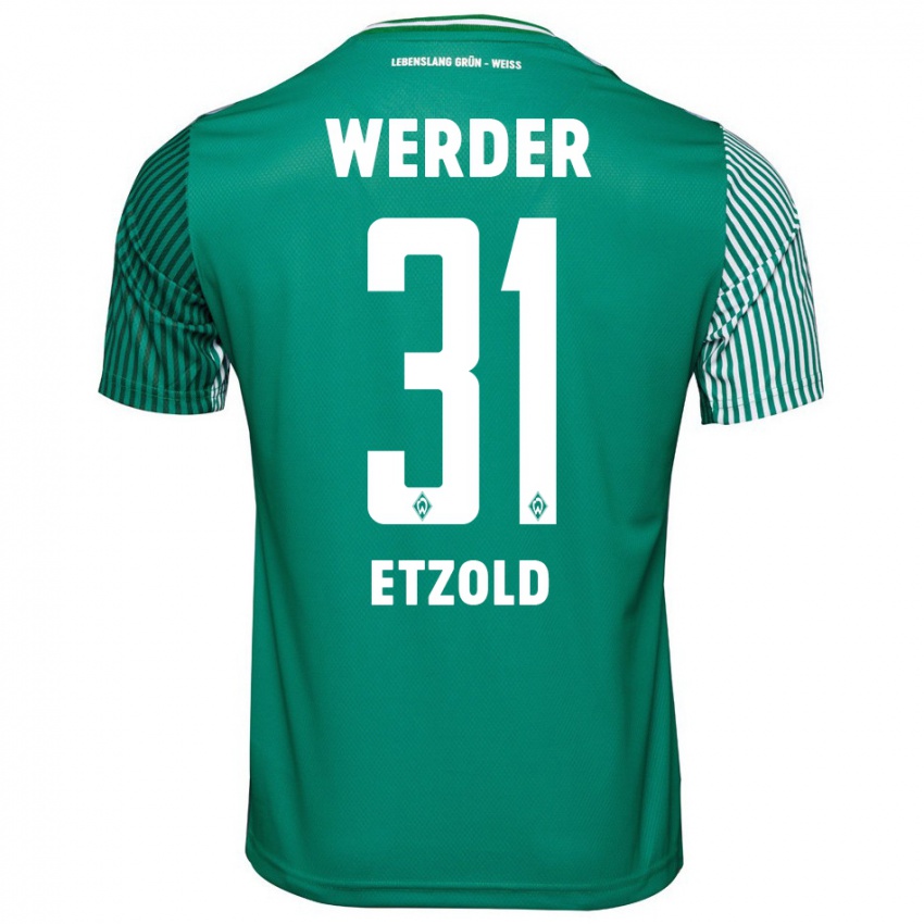 Hombre Camiseta Hannah Etzold #31 Verde 1ª Equipación 2023/24 La Camisa Perú