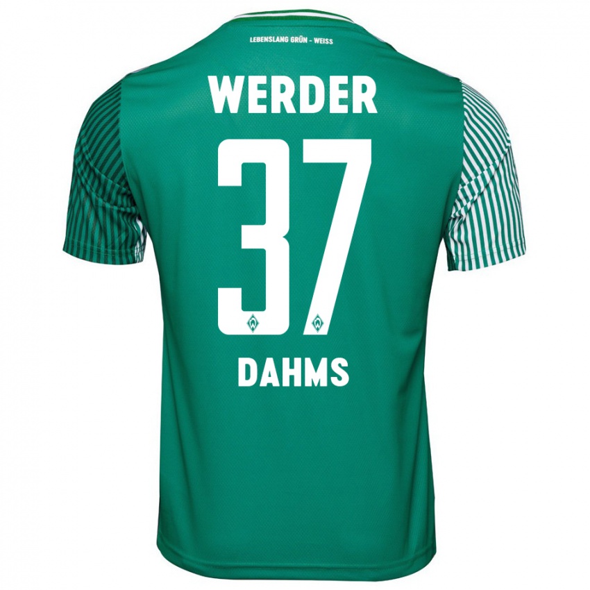 Hombre Camiseta Lena Dahms #37 Verde 1ª Equipación 2023/24 La Camisa Perú