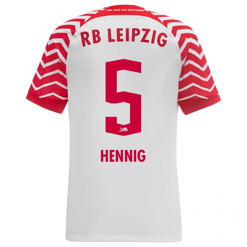 Hombre Camiseta Lenny Hennig #5 Blanco 1ª Equipación 2023/24 La Camisa Perú