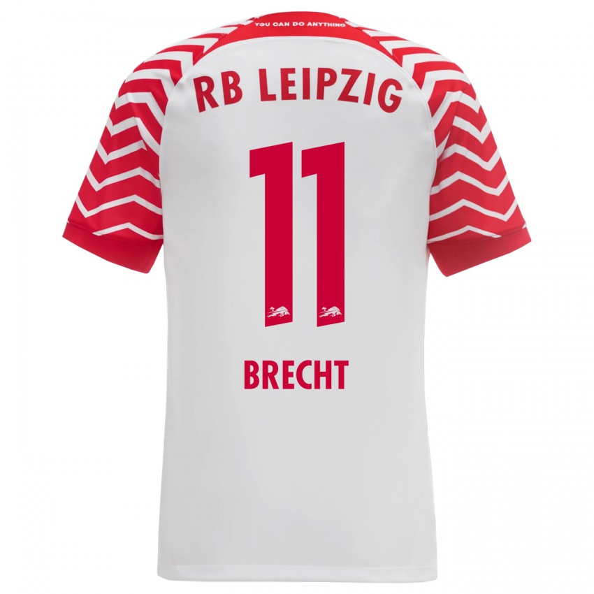 Hombre Camiseta Barbara Brecht #11 Blanco 1ª Equipación 2023/24 La Camisa Perú