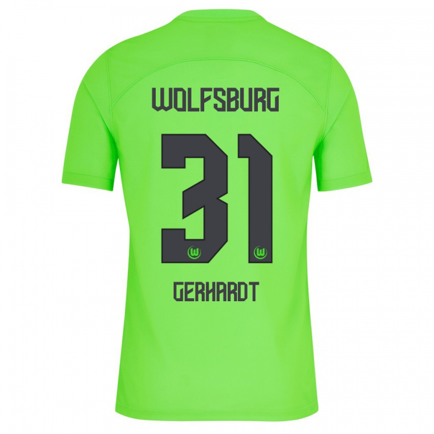 Hombre Camiseta Yannick Gerhardt #31 Verde 1ª Equipación 2023/24 La Camisa Perú