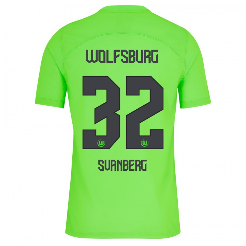 Hombre Camiseta Mattias Svanberg #32 Verde 1ª Equipación 2023/24 La Camisa Perú