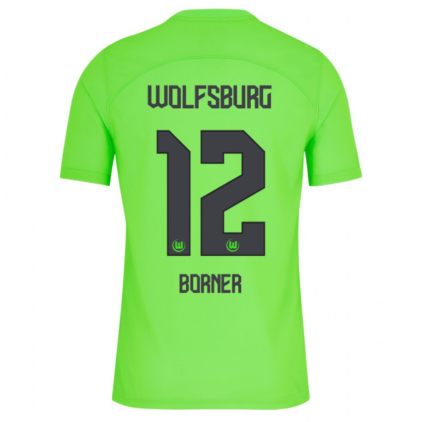 Hombre Camiseta Benedikt Börner #12 Verde 1ª Equipación 2023/24 La Camisa Perú