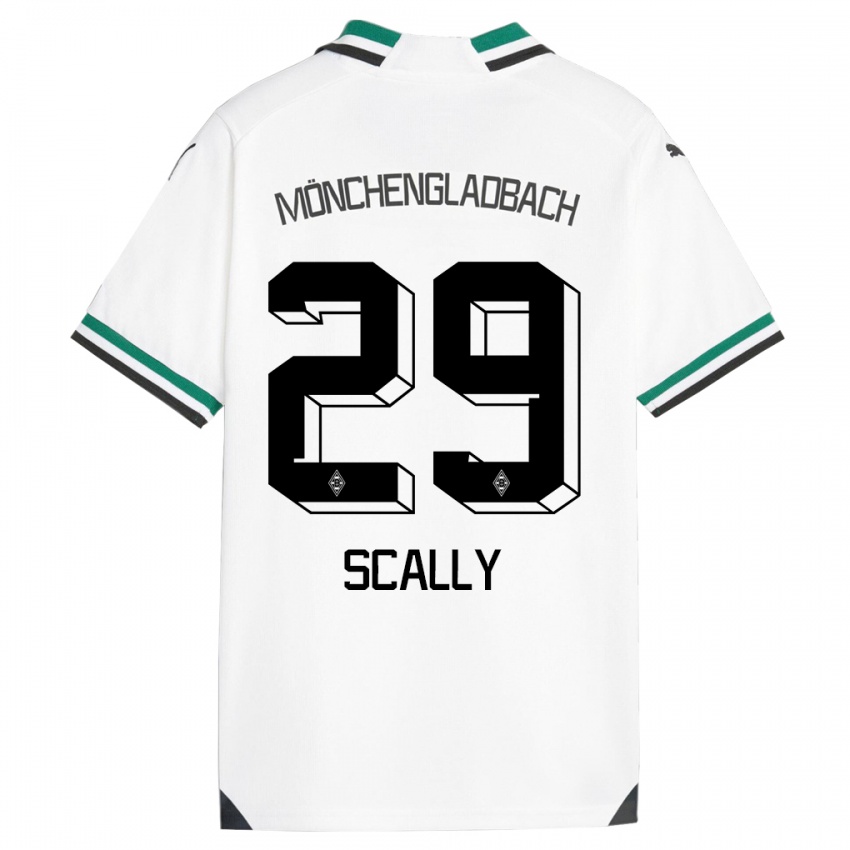 Hombre Camiseta Joe Scally #29 Blanco Verde 1ª Equipación 2023/24 La Camisa Perú