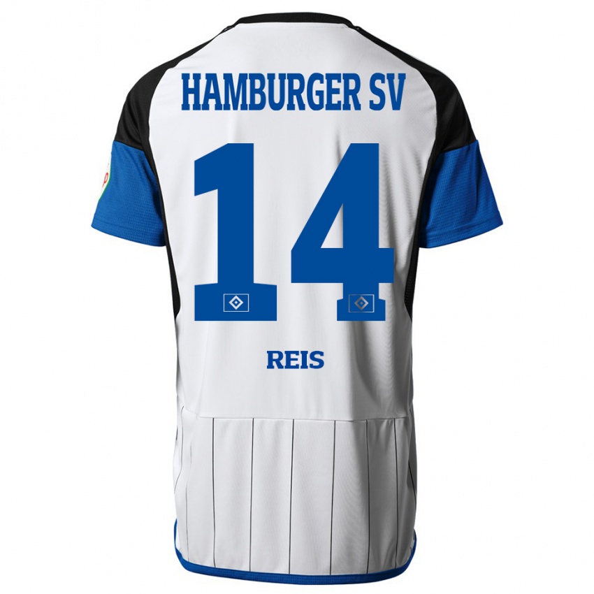 Hombre Camiseta Ludovit Reis #14 Blanco 1ª Equipación 2023/24 La Camisa Perú