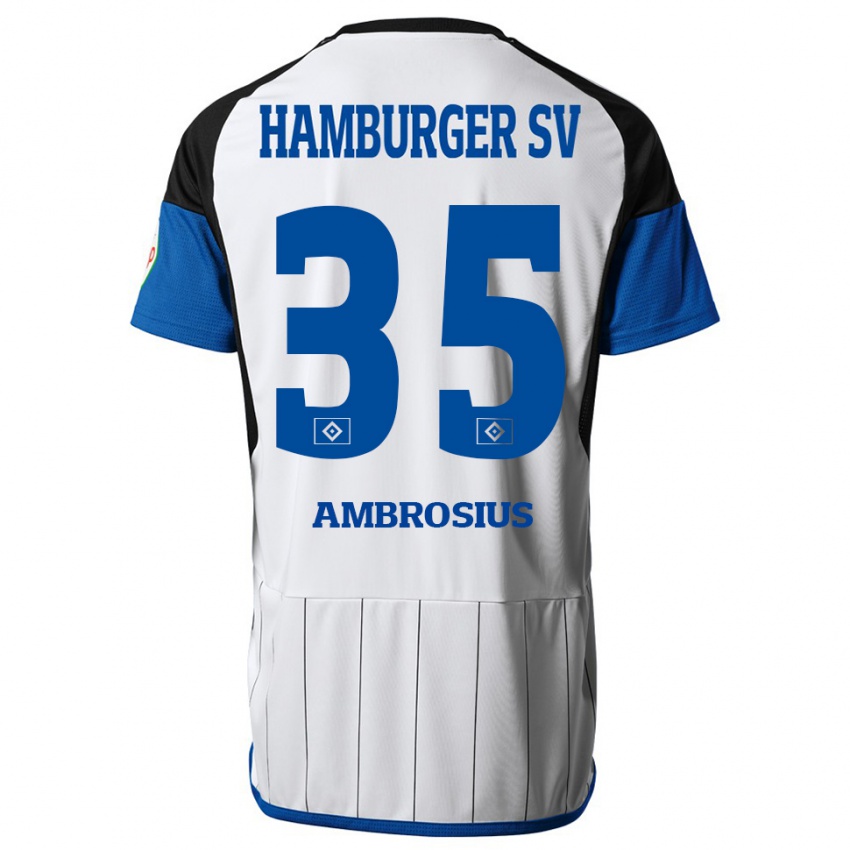 Hombre Camiseta Stephan Ambrosius #35 Blanco 1ª Equipación 2023/24 La Camisa Perú