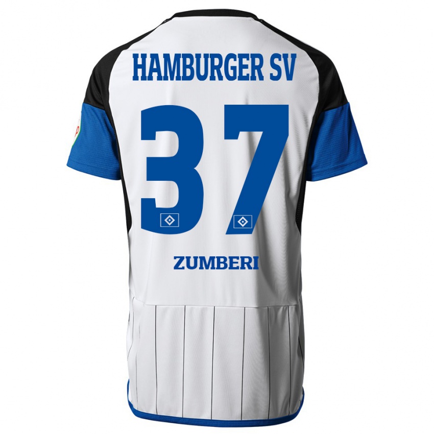 Hombre Camiseta Valon Zumberi #37 Blanco 1ª Equipación 2023/24 La Camisa Perú