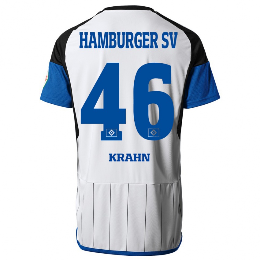 Hombre Camiseta Elijah Krahn #46 Blanco 1ª Equipación 2023/24 La Camisa Perú