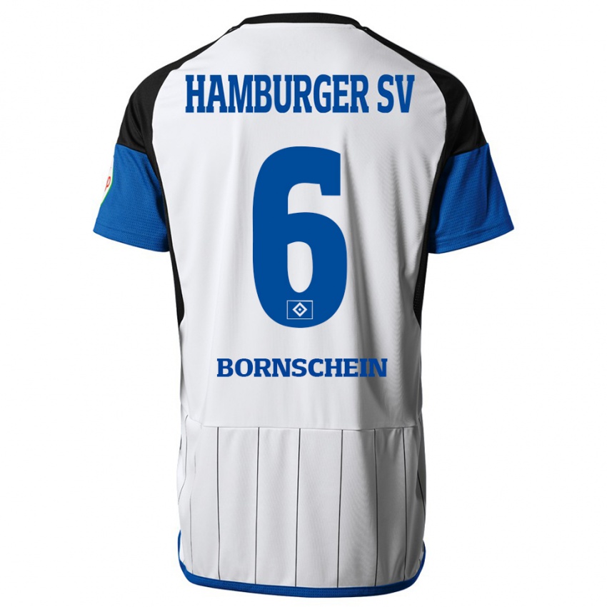 Hombre Camiseta Lukas Bornschein #6 Blanco 1ª Equipación 2023/24 La Camisa Perú