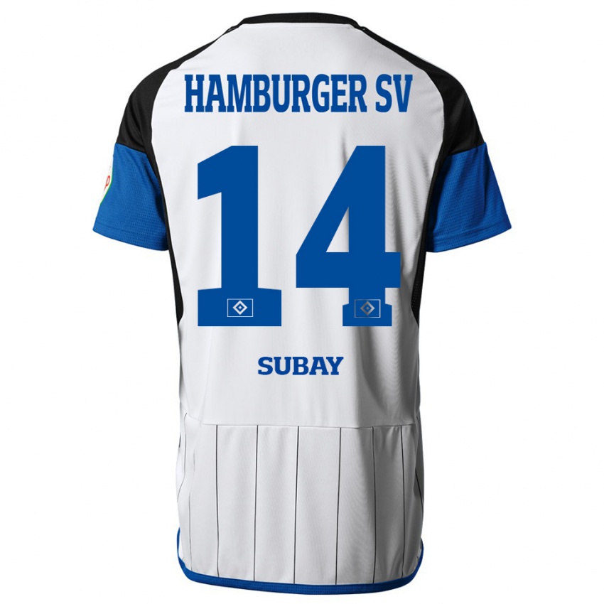 Hombre Camiseta Okan Özer Subay #14 Blanco 1ª Equipación 2023/24 La Camisa Perú