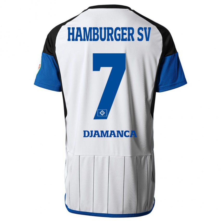 Hombre Camiseta Ismaila Djamanca #7 Blanco 1ª Equipación 2023/24 La Camisa Perú