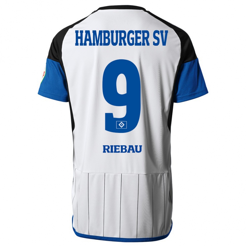 Hombre Camiseta Henry Riebau #9 Blanco 1ª Equipación 2023/24 La Camisa Perú