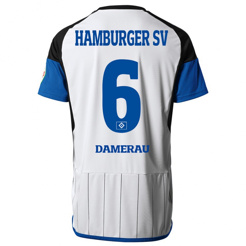 Hombre Camiseta Alexander Werner Damerau #6 Blanco 1ª Equipación 2023/24 La Camisa Perú