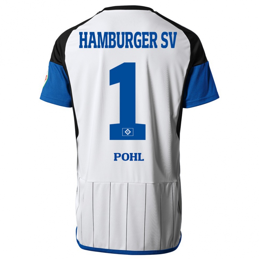 Hombre Camiseta Christina Pohl #1 Blanco 1ª Equipación 2023/24 La Camisa Perú