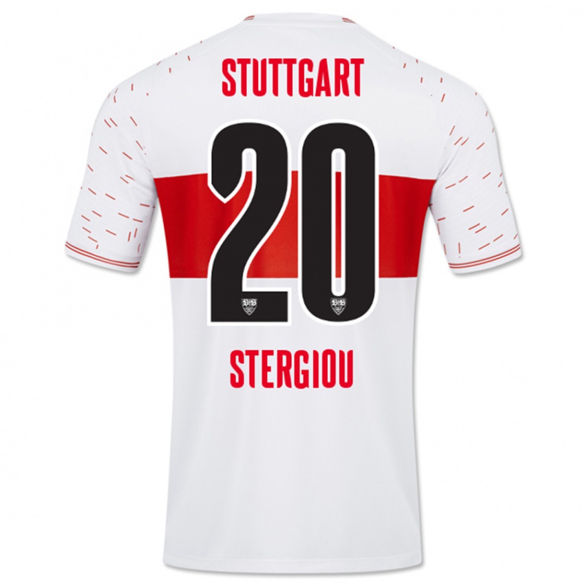 Hombre Camiseta Leonidas Stergiou #20 Blanco 1ª Equipación 2023/24 La Camisa Perú