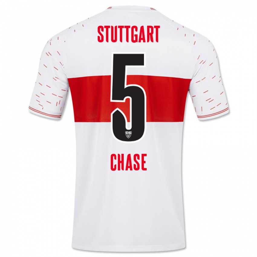 Hombre Camiseta Anrie Chase #5 Blanco 1ª Equipación 2023/24 La Camisa Perú